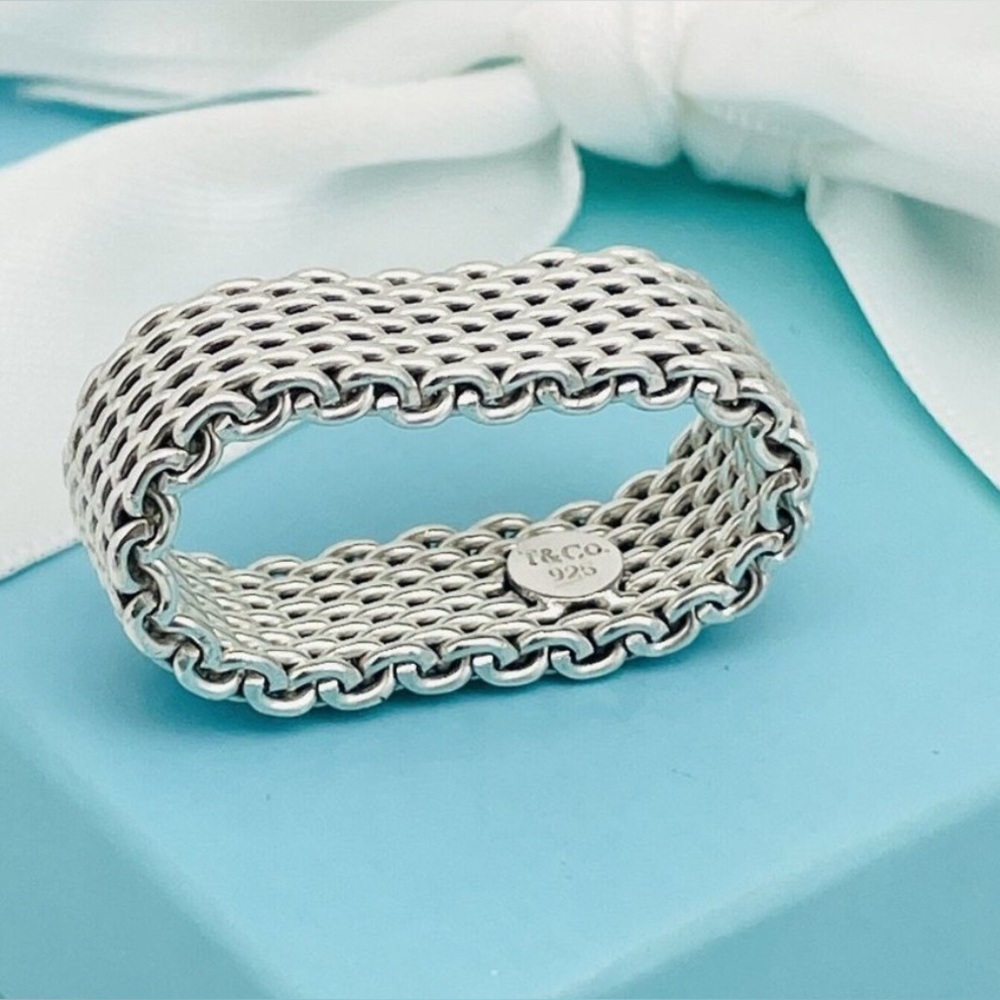 Tiffany & Co. Sterling Silver Woven Band